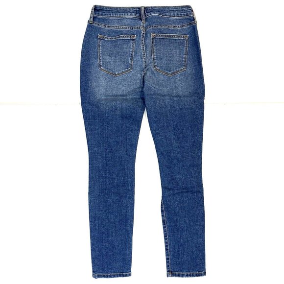 Women's Sonoma Supersoft Stretch Midrise Skinny Jeans Destructed Fresh Blue - 6R - Picture 5 of 5